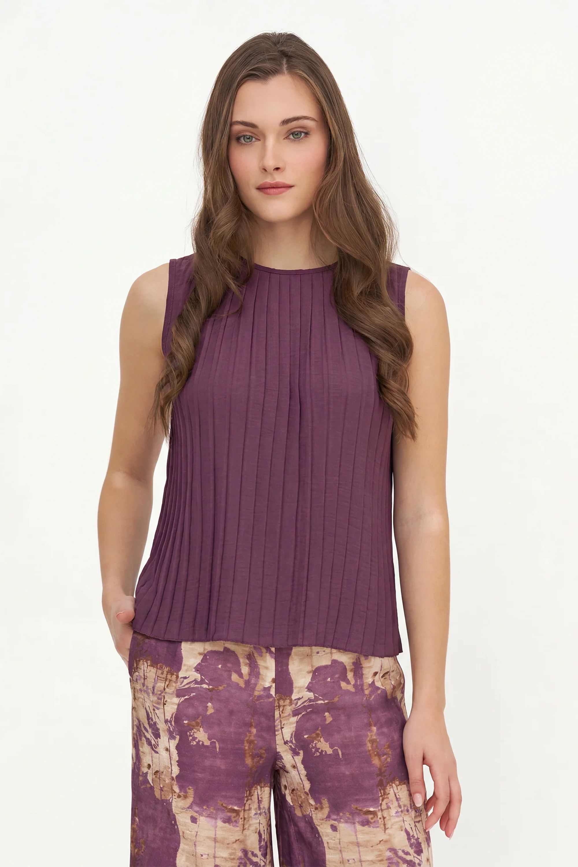 PLEATED TOP – Aldila Boutique