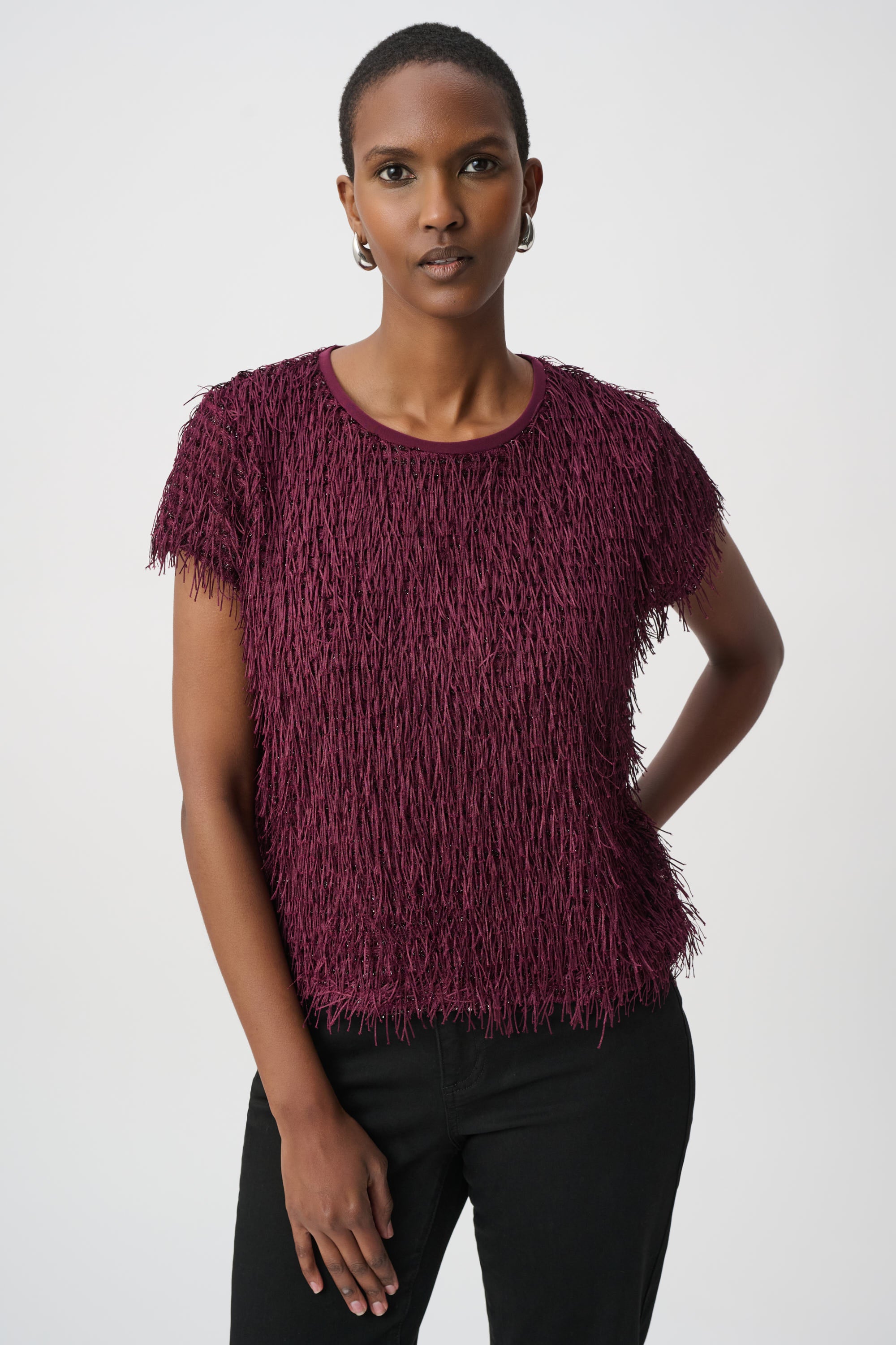 NOVELTY FRINGE TOP – Aldila Boutique