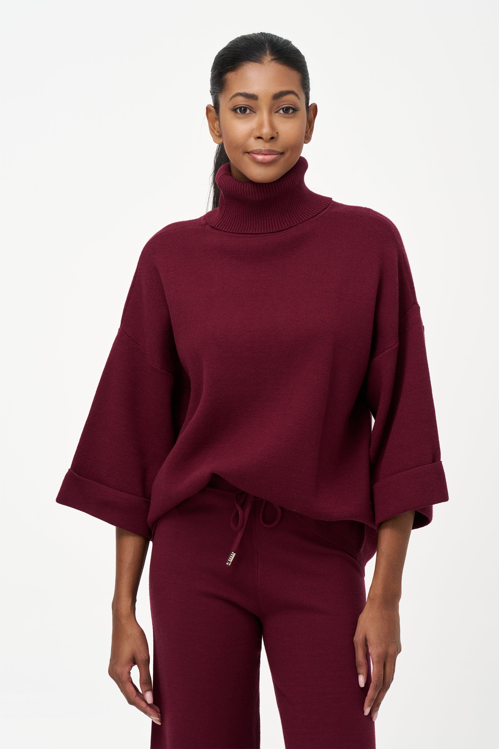TURTLENECK DOLMAN SWEATER TOP – Aldila Boutique