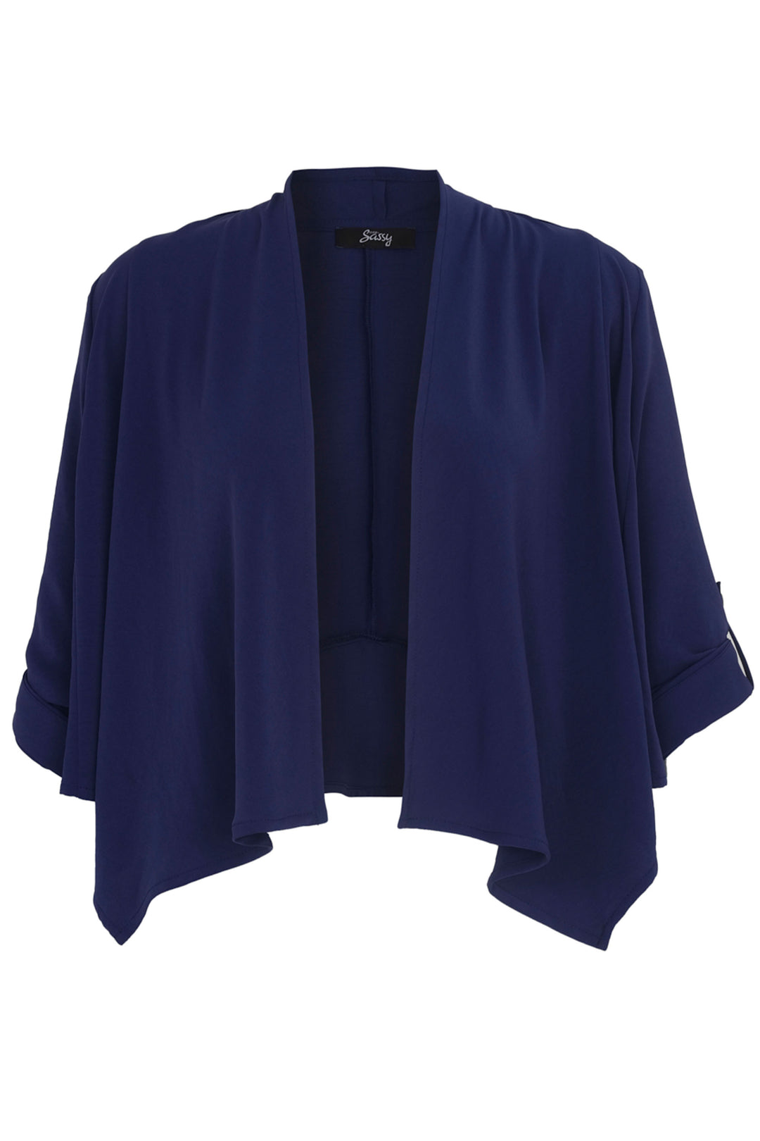 Ever Sassy Spring 2024 SUMMER VIBES NAVY CROP CARDI JACKET, open front style, cardigan, great for layering
