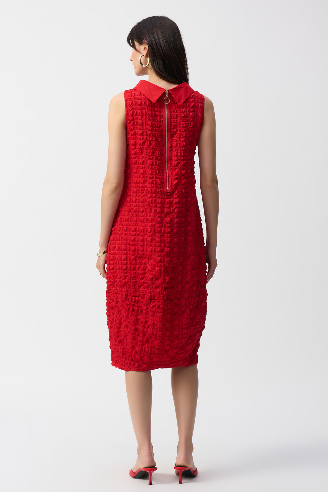 BUBBLE TEXTURED COCOON DRESS