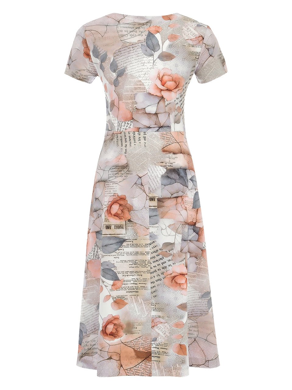 QUIET ROSE SS FIT & FLARE DRESS Aldila Boutique QUIET ROSE SS FIT & FLARE DRESS Aldila Boutique