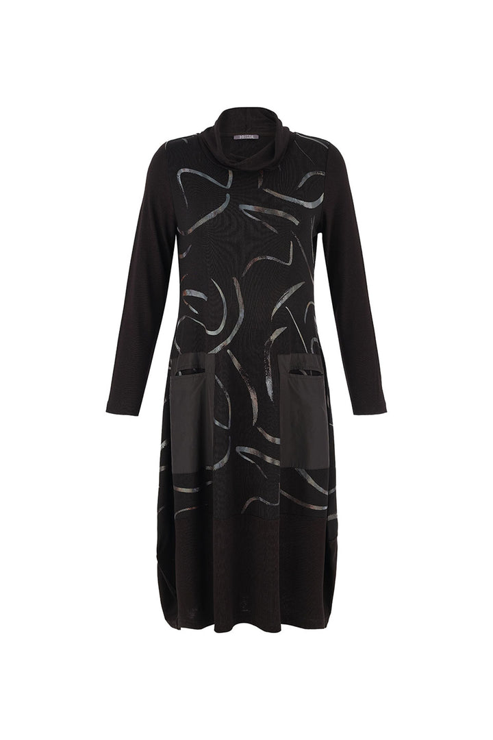 DANCING IN THE DARK KNIT COCOON DRESS WITH MEMORY POCKETS