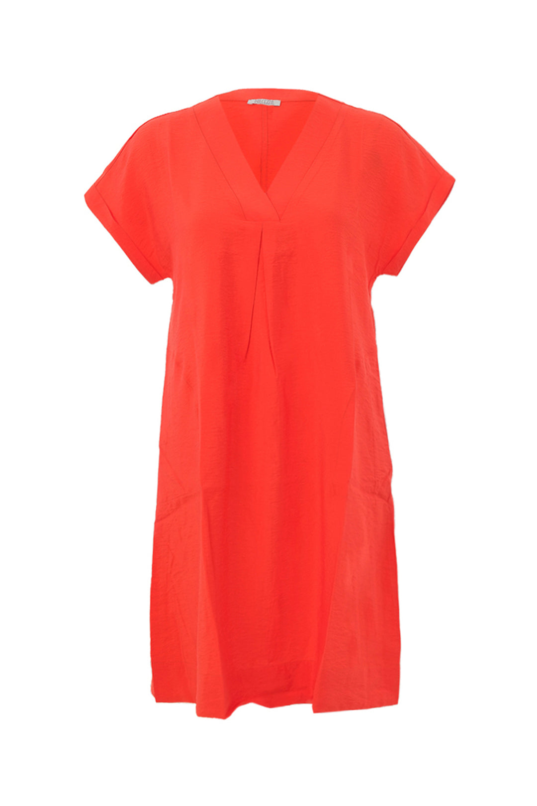 Orange dress on a white background