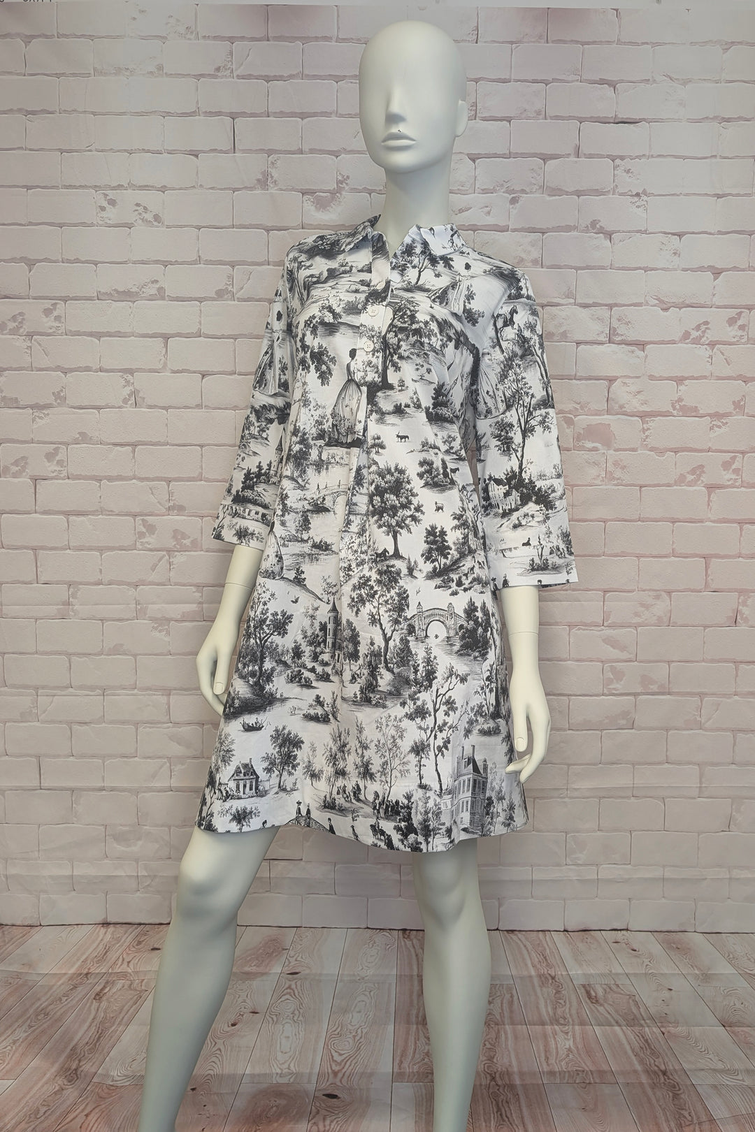 AIR DE PROVENCE BLACK TOILE DRESS WITH COLLAR – Aldila Boutique AIR DE PROVENCE BLACK TOILE DRESS WITH COLLAR – Aldila Boutique