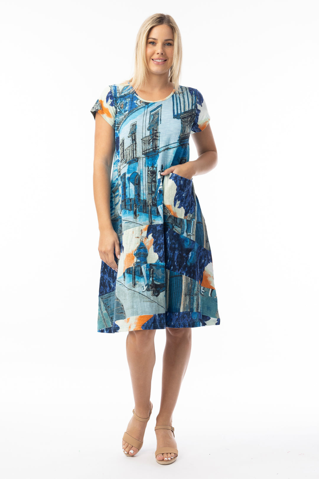 CREW FLAIR SHIFT DRESS