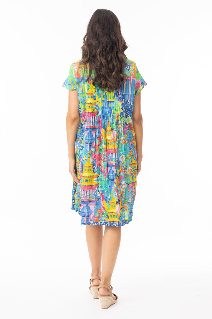 CRINKLE EASY FIT DRESS