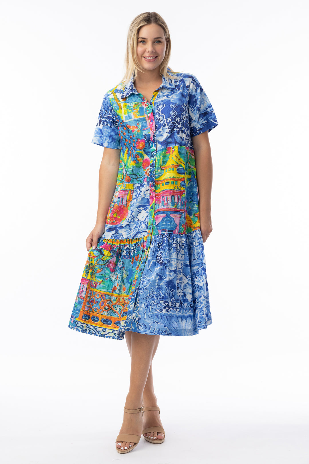 COLLAR PATCH DRESS