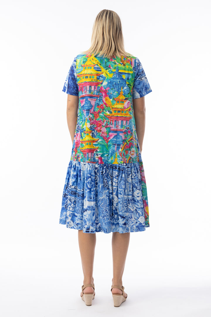 COLLAR PATCH DRESS