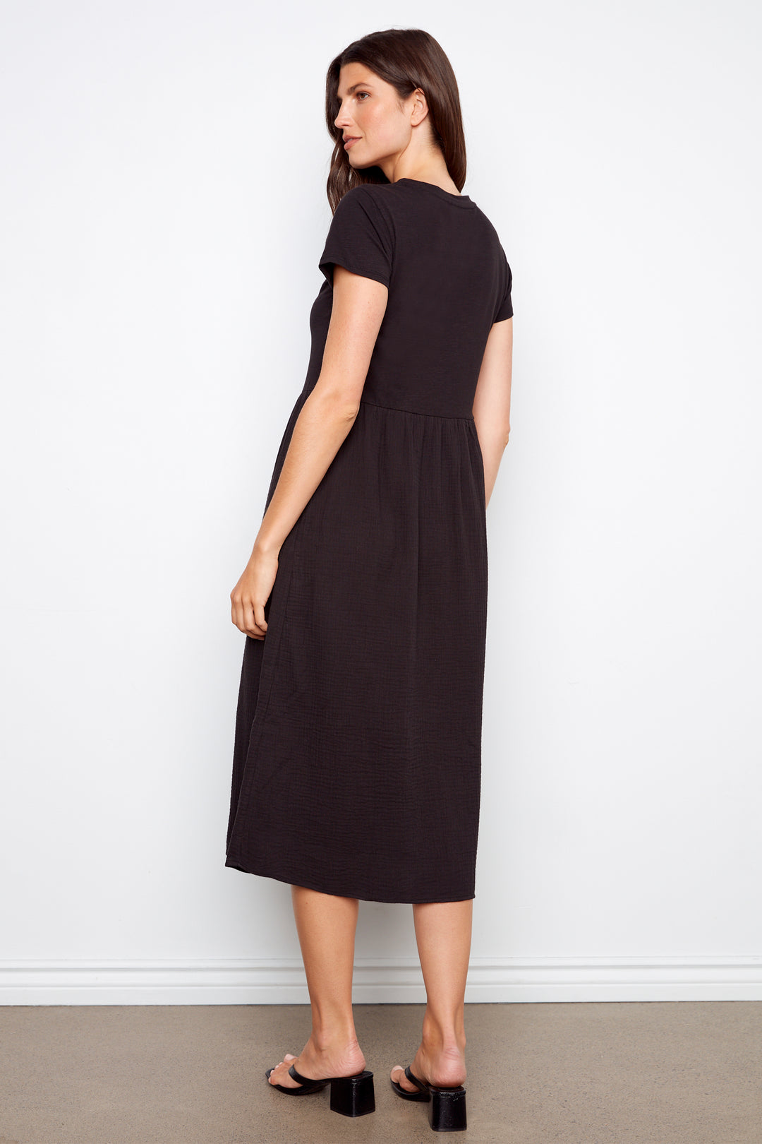 SS DRESS WITH GAUZE