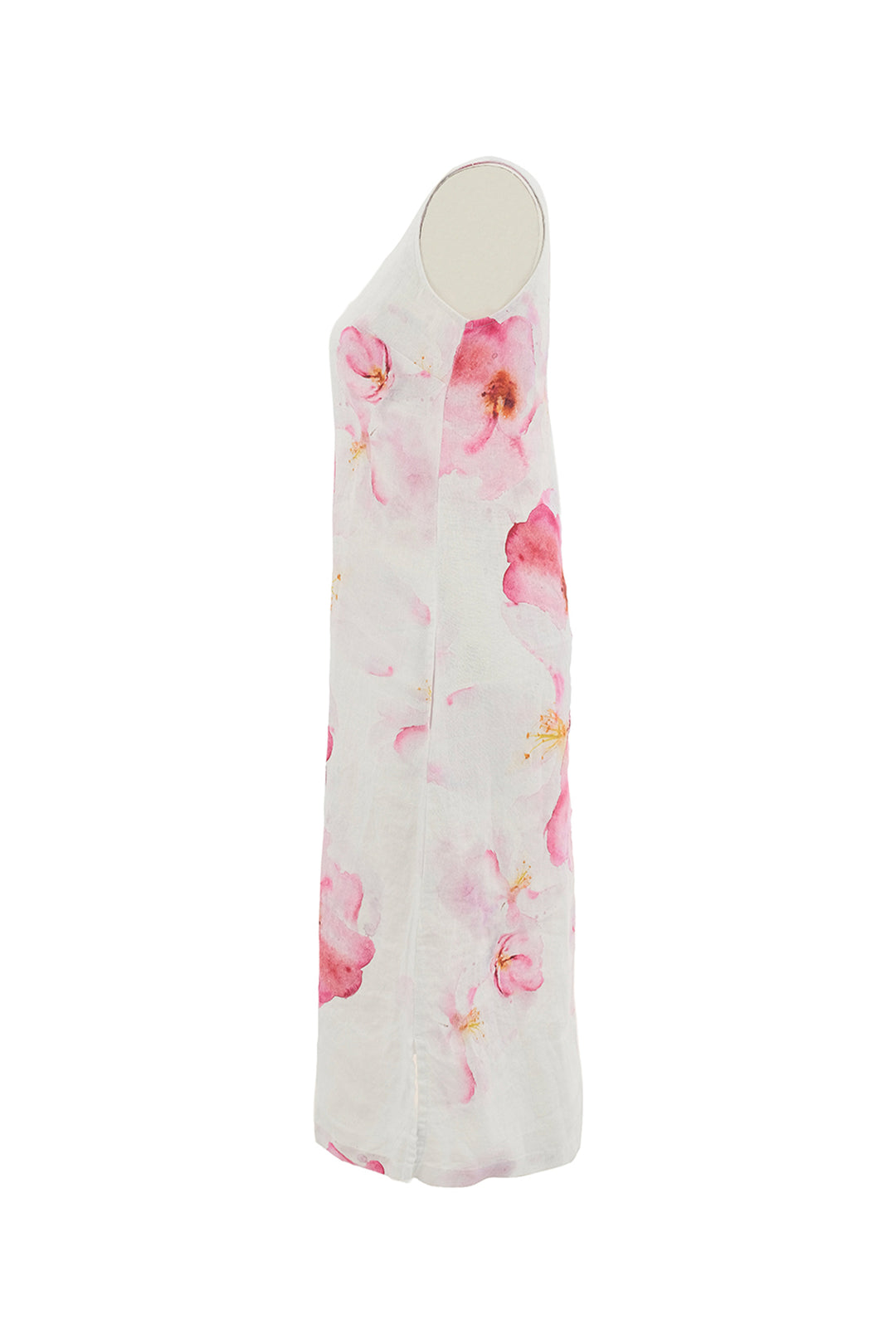 COLOURS OF THE SPRING LINEN SLEEVELESS DRESS