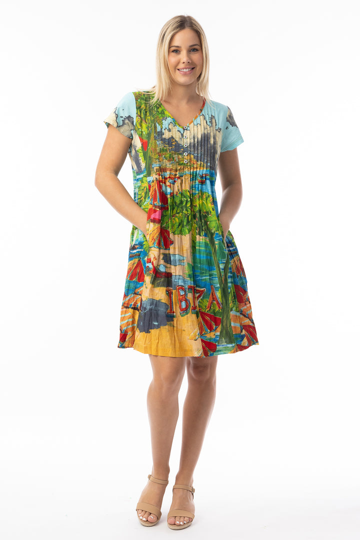 CRINKLE EASY FIT DRESS