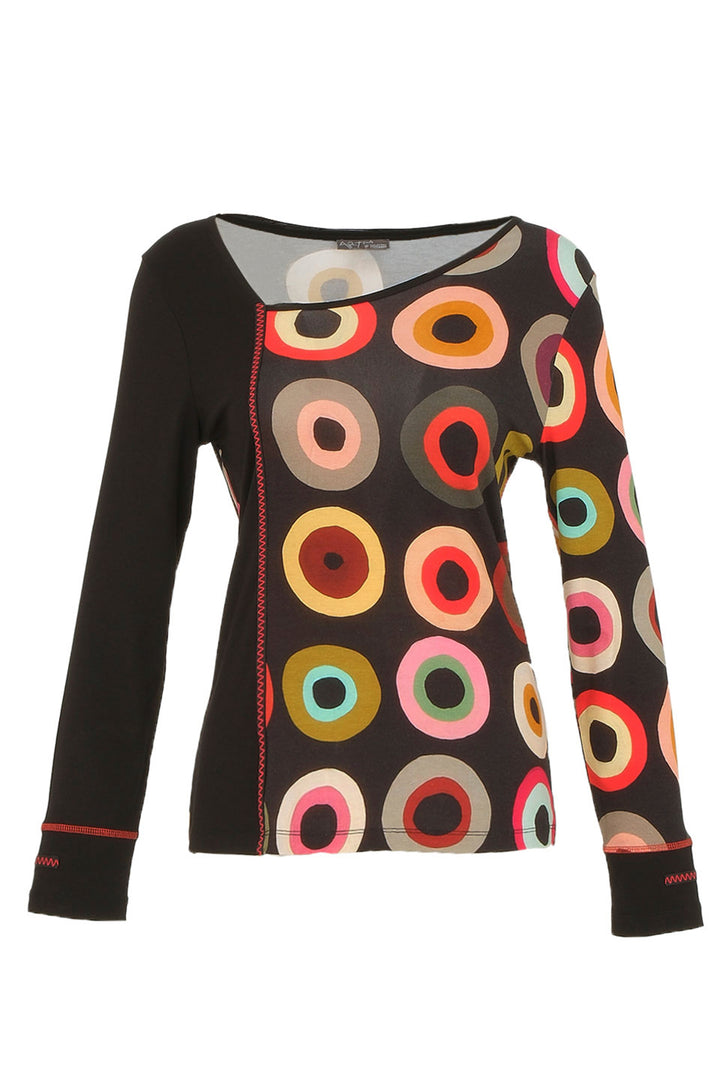 MOVING TARGET PILOT ASYMMETRIC NECK TOP