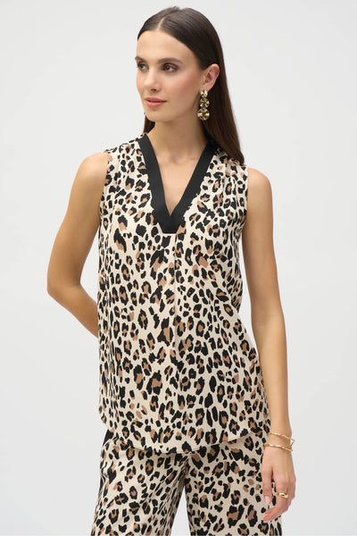 ANIMAL PRINT SLEEVELESS TOP – Aldila Boutique - Main Image