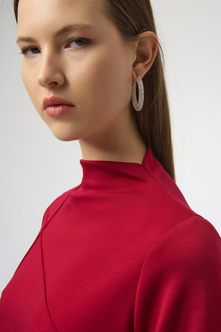 LS TOP WITH PINTUCK SEAMS