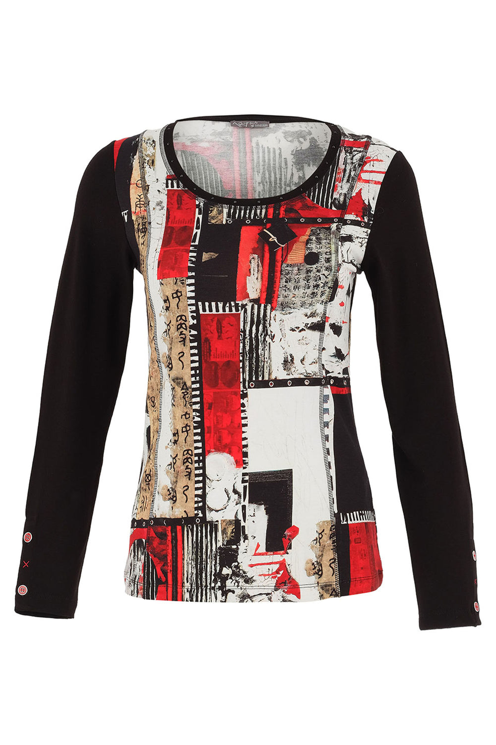 Dolcezza Fall 2025
Its contrast round neckline and full length sleeves define the top. This combined with its soft jersey fabric ensures maximum comfort.