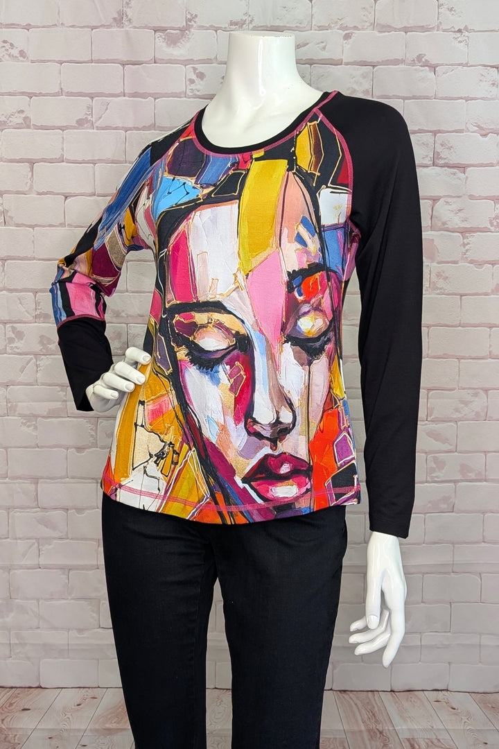 BAISTI LS FACE PRINT TOP