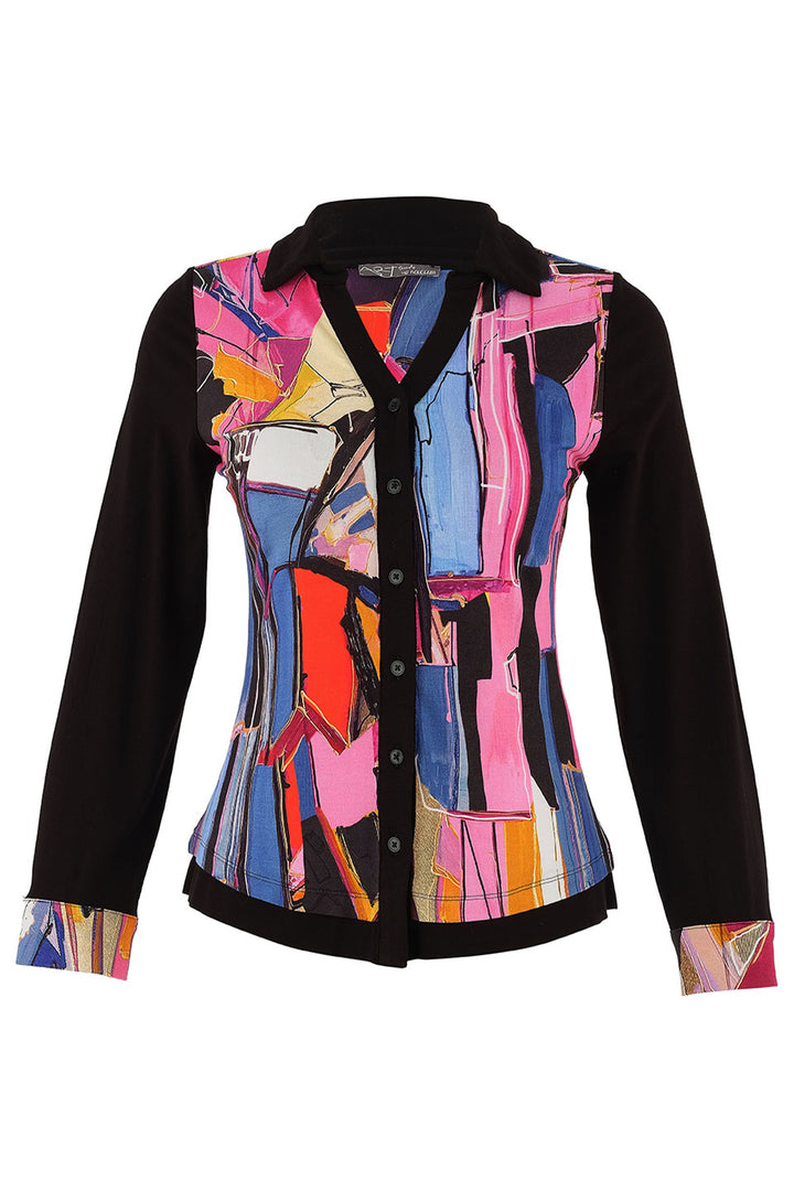 Dolcezza Fall 2025 
The button split V-neckline adds a sophisticated aesthetic and the collar and cuffs have a smart contrasting details.