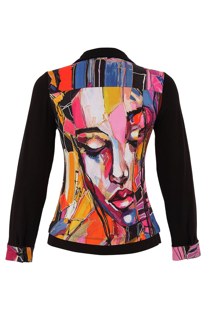 BAISTI BLOUSE WITH FACE PRINT BACK