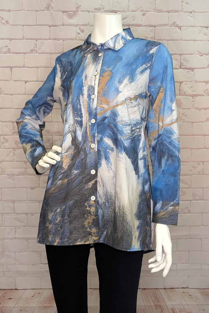 THE STORM HI LO BLOUSE