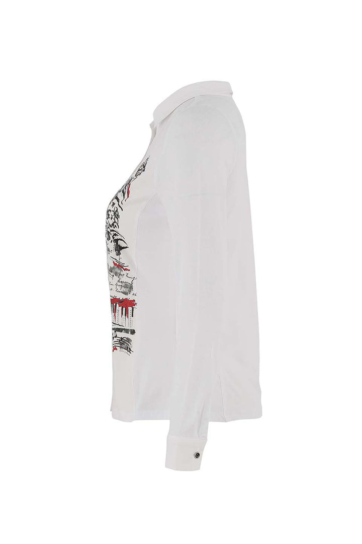 PIANO BLUES WHITE BLOUSE