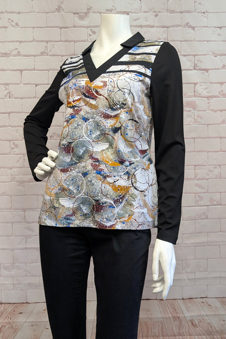 PRETEXT LS TOP WITH COLLAR