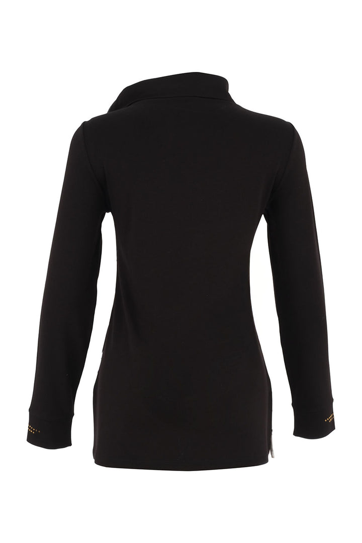 PRETEXT SPLIT ZIP COWL TUNIC