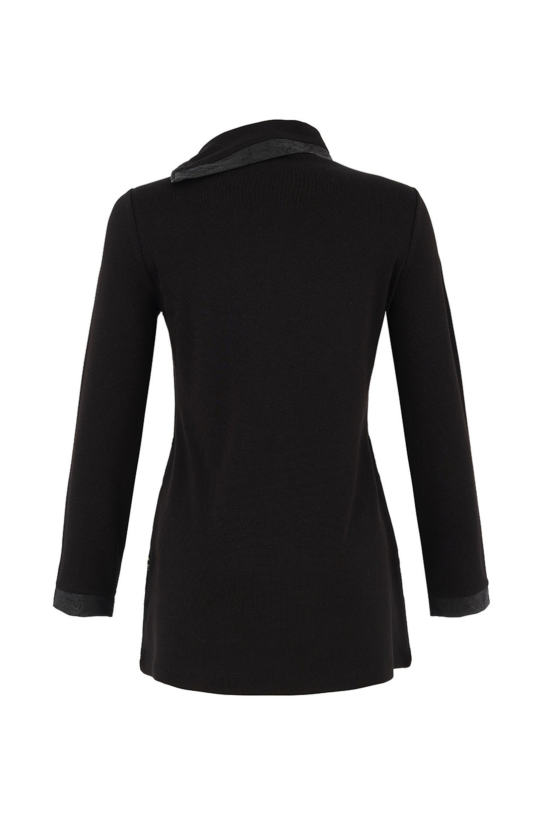 SKETCHING DOTS SPLIT ZIP COWL TUNIC