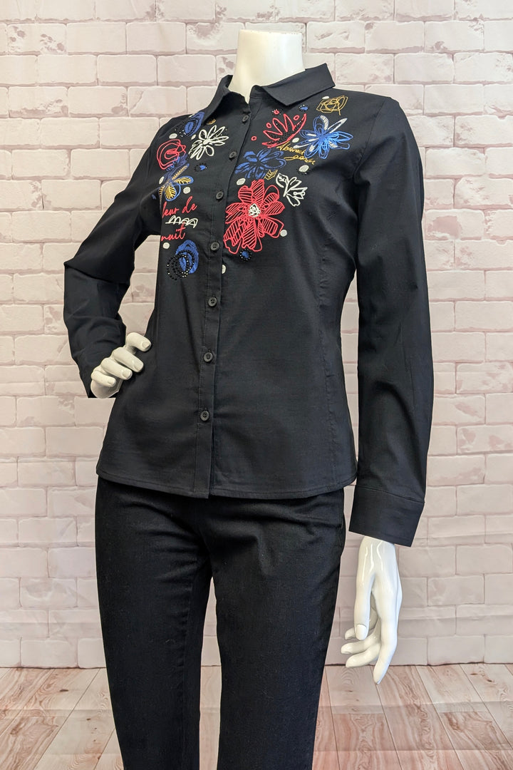BLOUSE WITH FLOWERS