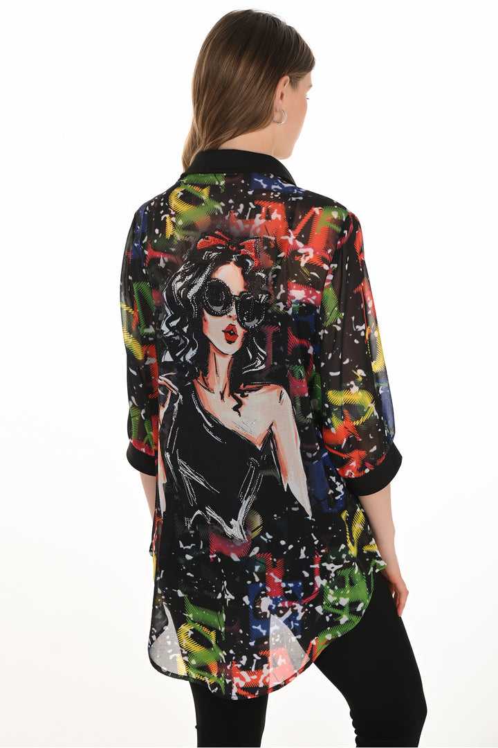 TUNIC BLOUSE WITH GIRL