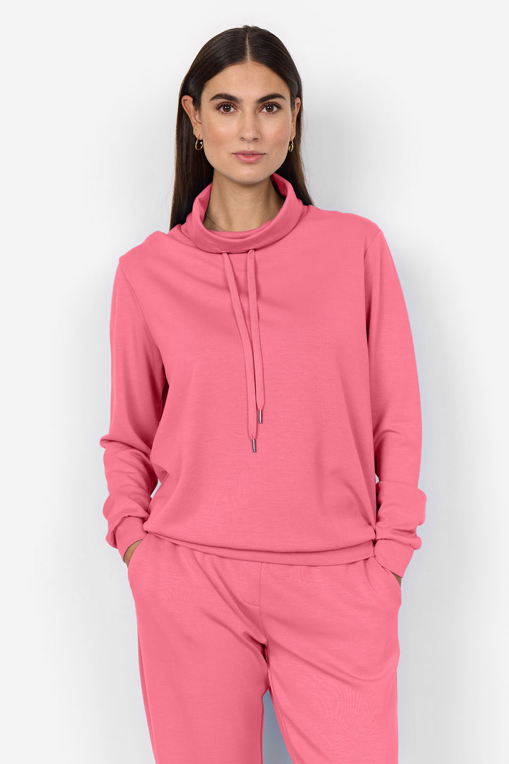 BANU LS DRAWSTRING NECK TOP