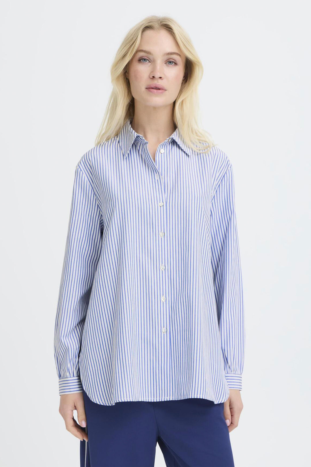 DELLA ROBBIE BLUE STRIPE SHIRT
