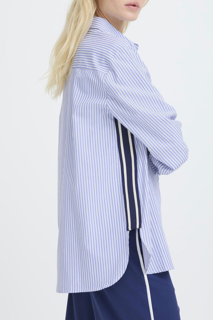 DELLA ROBBIE BLUE STRIPE SHIRT