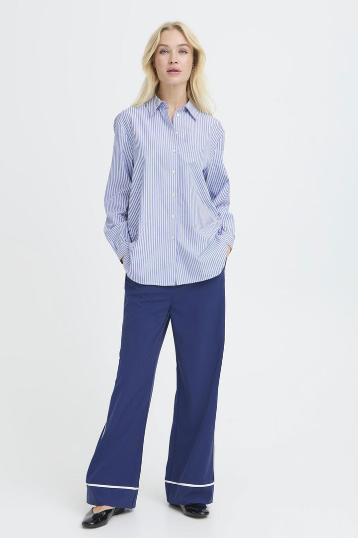 DELLA ROBBIE BLUE STRIPE SHIRT