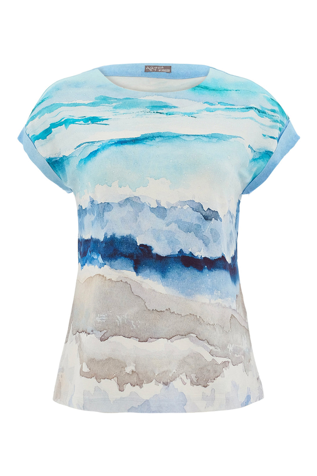 SEASCAPE CAP SLEEVE TOP