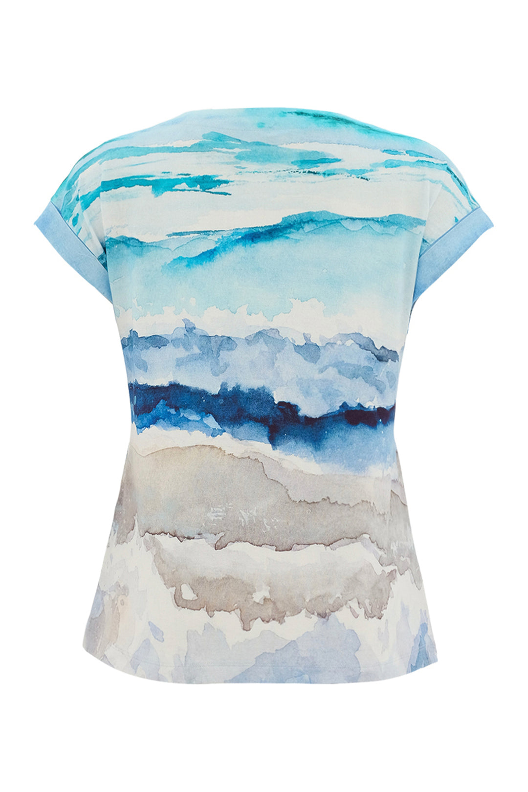 SEASCAPE CAP SLEEVE TOP