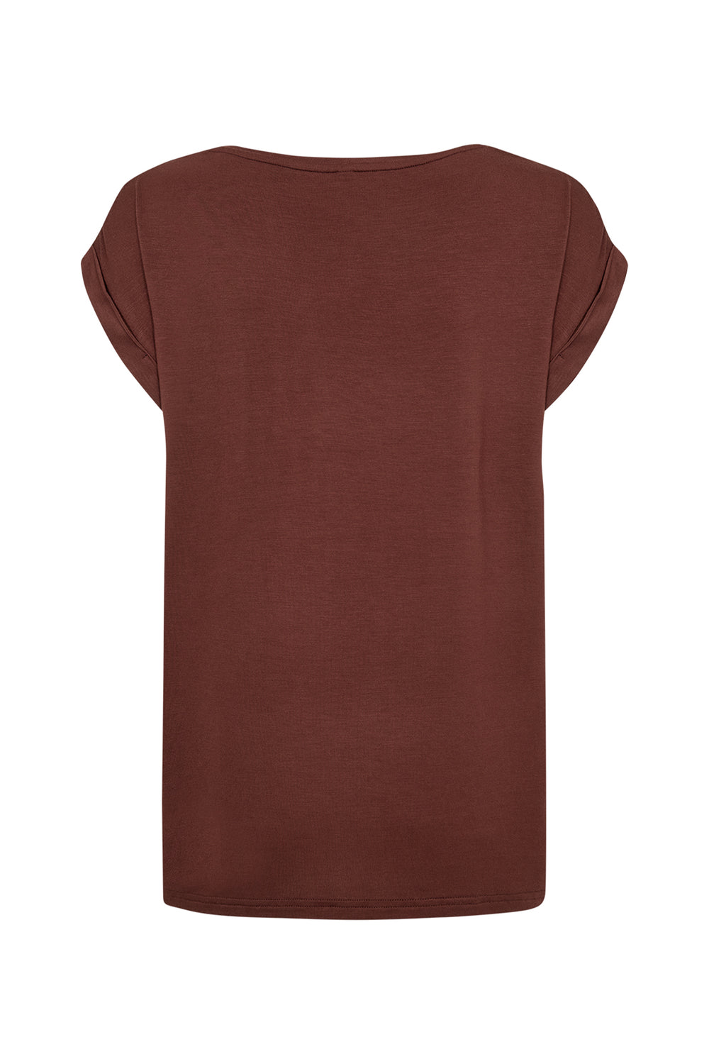 Brown t-shirt on a white background