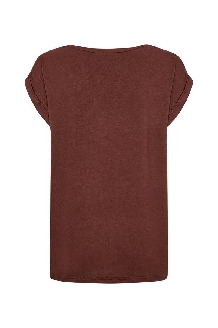 Brown t-shirt on a white background