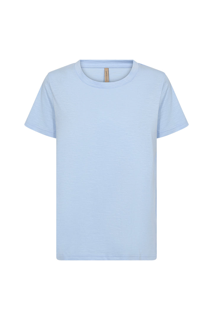 Light blue t-shirt on a white background