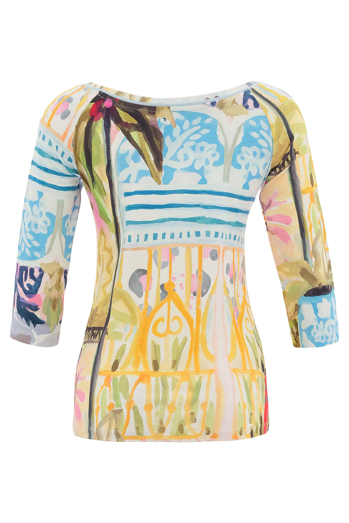 CHEETAH IN THE CITY BOAT NECK TOP