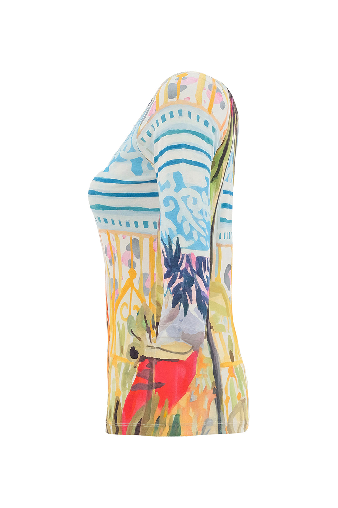 CHEETAH IN THE CITY BOAT NECK TOP