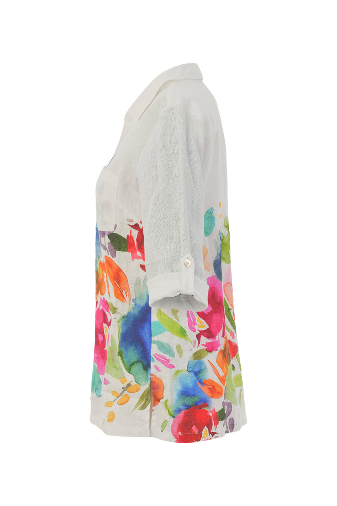 SPRING DELIGHT LINEN BIG SHIRT