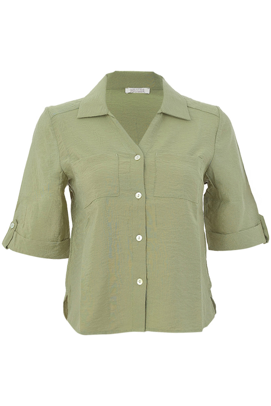 SS TAB SLEEVE BLOUSE