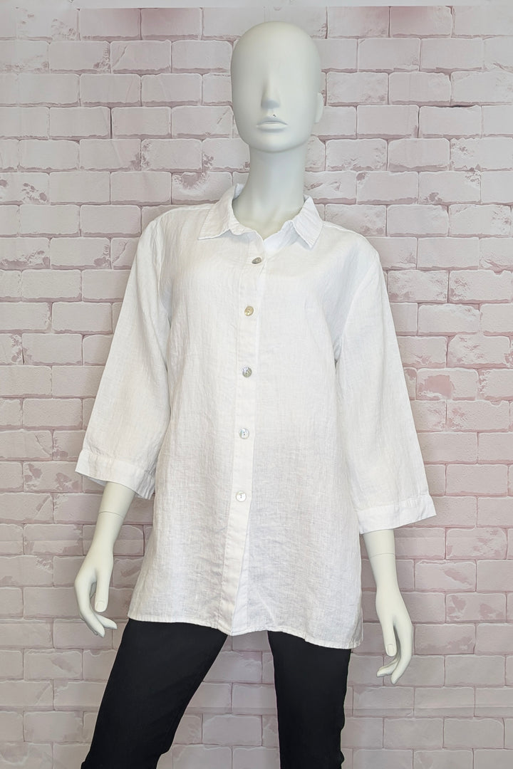 LINEN BIG SHIRT