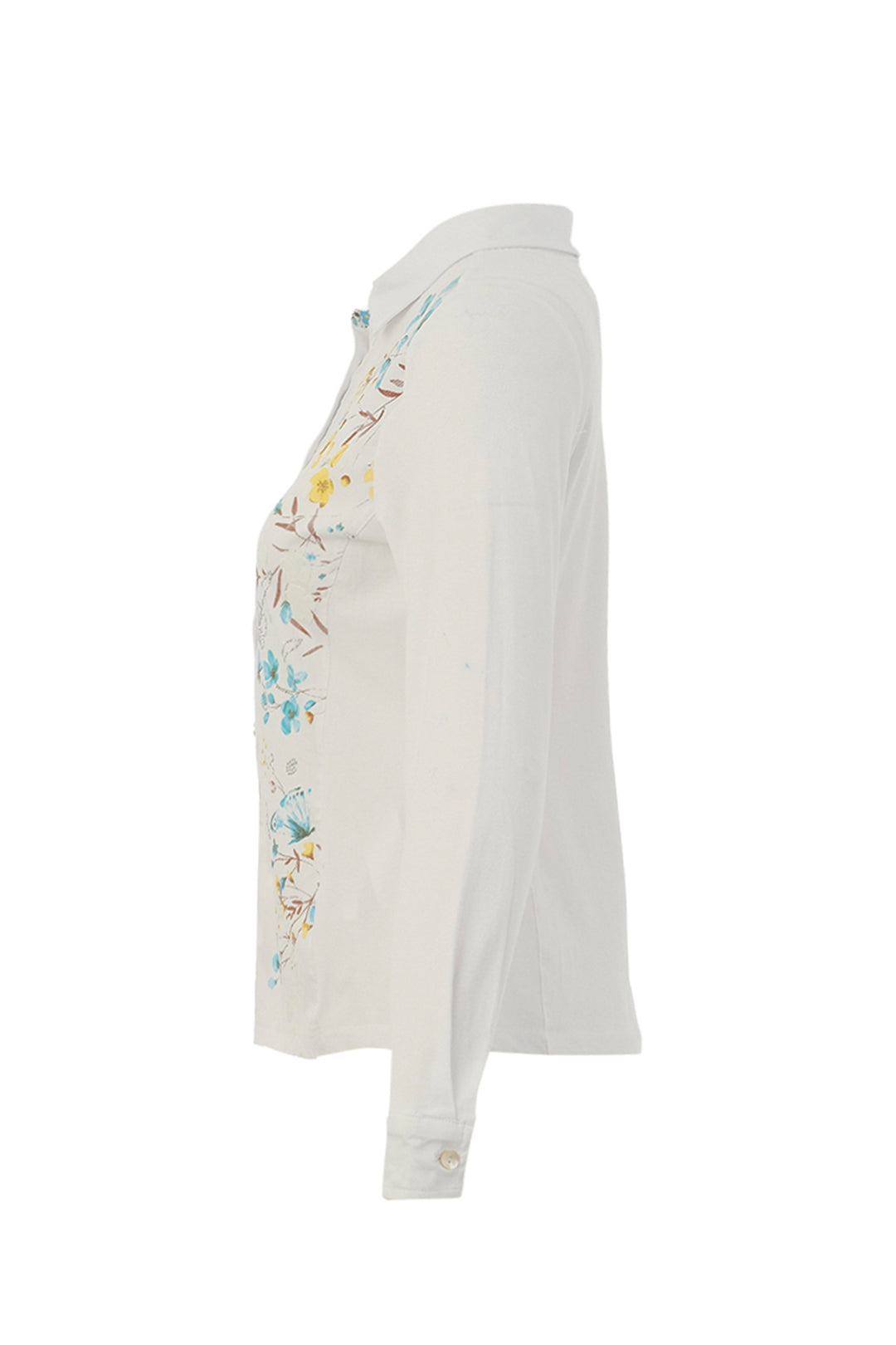 SHORELINE FLOWERS WHITE BLOUSE