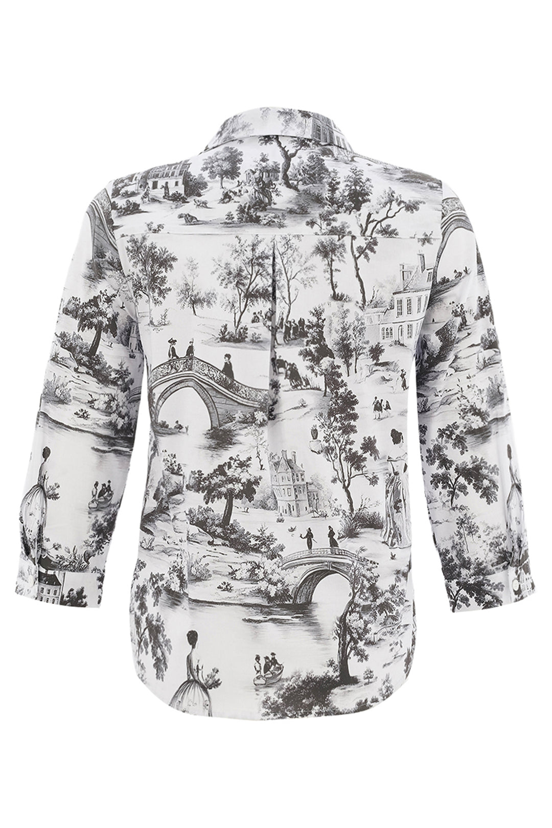 AIR DE PROVENCE BLACK TOILE BLOUSE