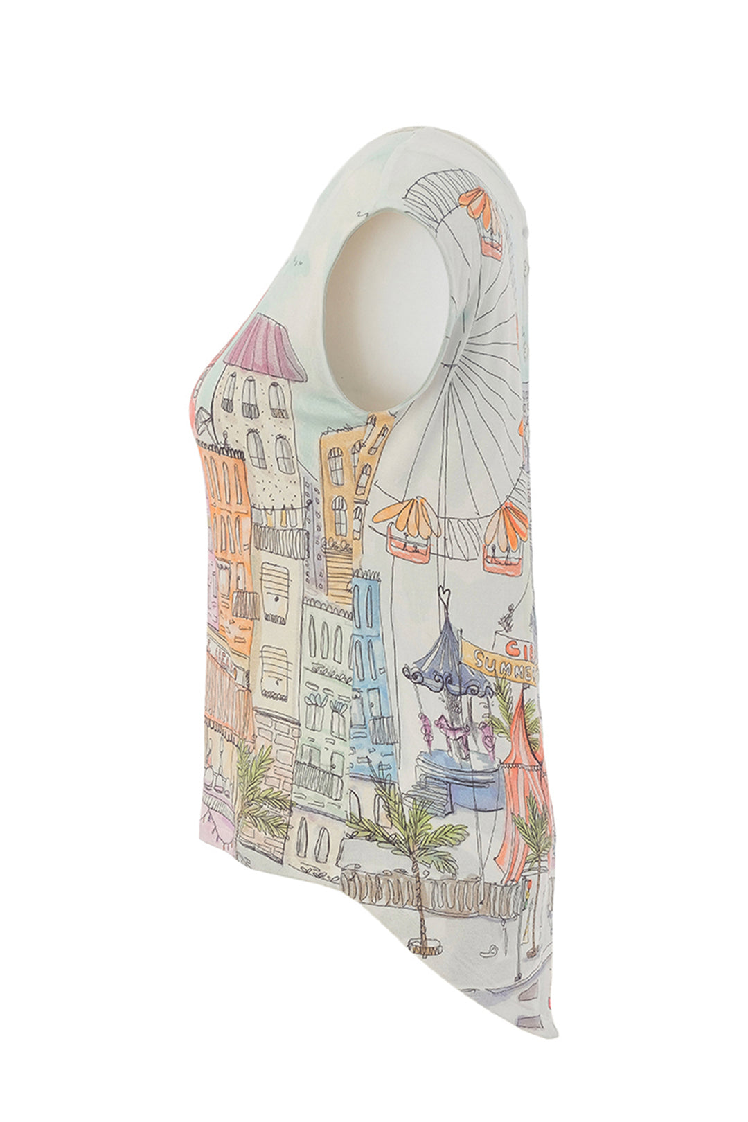 CITY CIRCUS BUTTON BACK TOP