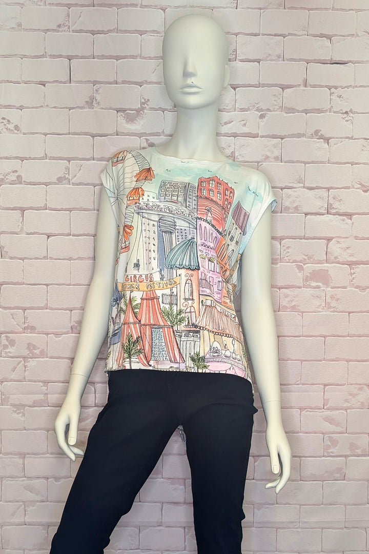 CITY CIRCUS BUTTON BACK TOP