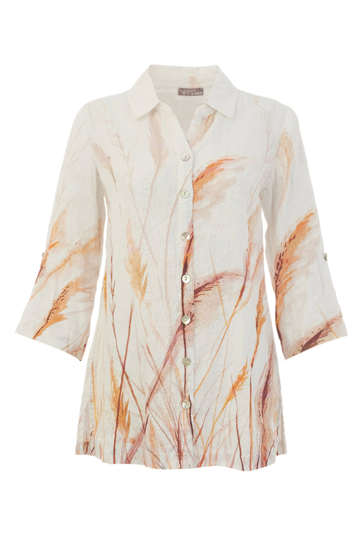 Breezy beach big shirt on a white background
