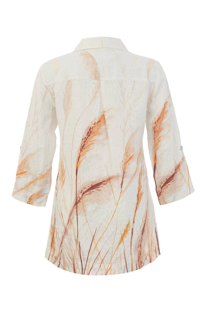 REEDS BY THE SHORE LINEN BIG SHIRT